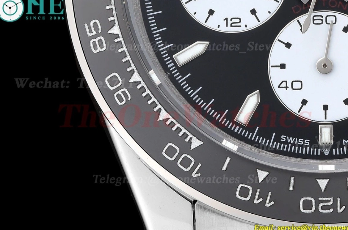 SS 40mm A3836 White Black GDF Daytona SS 1230